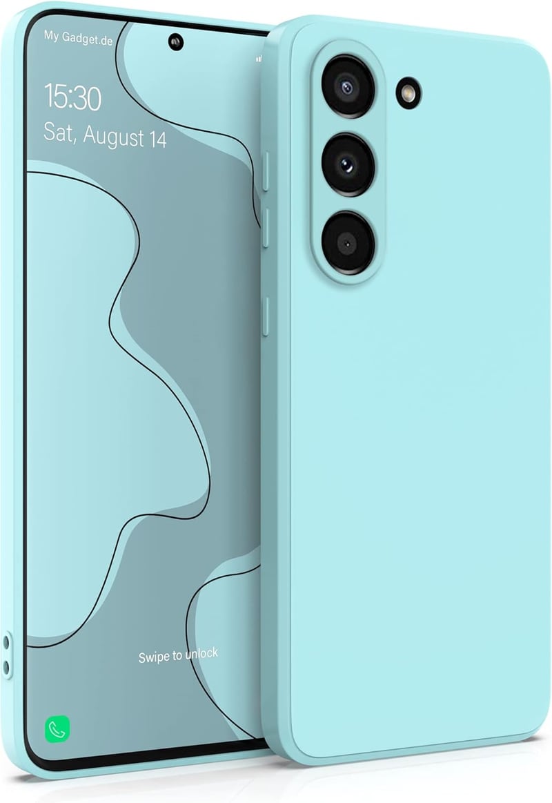 Samsung Galaxy S23 Vékony Szilikon Tok - MyGadget Karcsú Védőtok Mattított Világoskék