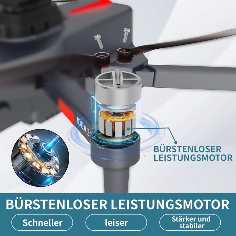 TTROARDS 31P Összecsukható Drón 4K Kamerával - 360° Akadályérzékelés, 5G WiFi, 40 km/h, Kefenélküli Motor, 30 Perces Repülési Idő, 2 Akkumul