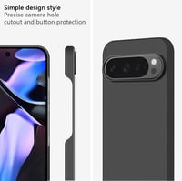 Bastmei Google Pixel 9/9 Pro Tok - Ultravékony, Könnyű PC Védőtok Kameravédelemmel, Matt Felülettel, Csúszásmentes, Karcálló Mobiltelefon Há 5