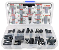Elektronikai IC készlet 75 db - NE555, LM358, PT2399 és más népszerű chipek 1