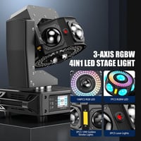 100W RGBW LED Moving Head Színpadi és Diszkó Fényszóró - 19/25 Csatornás Színpadi Lámpa Esküvőre, Partikra, Klubokba 3