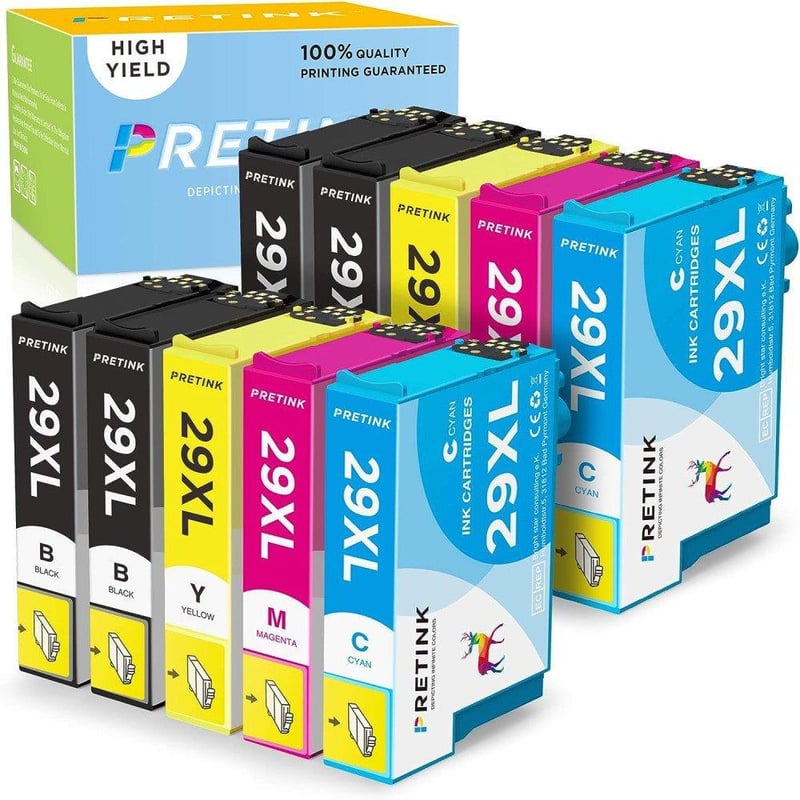 Epson 29XL 10db-os tintapatron készlet - 4 fekete, 2-2 színes