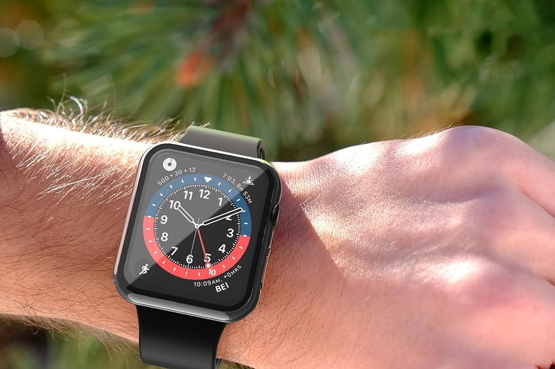 Apple Watch Series 7 41mm Védőtok - Misxi Ultravékony Edzett Üveg Átlátszó Tok