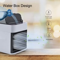 shirun 4 az 1-ben Hordozható Léghűtő, Mini Klíma 3 Sebességgel, Párásító és Légtisztító Funkcióval, 400ml Víztartály, USB, Otthonra, Irodába 2