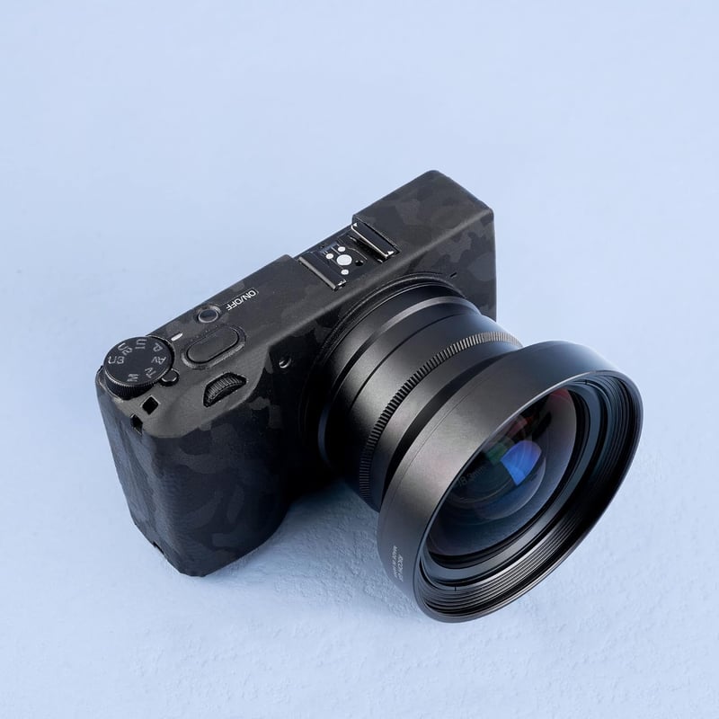 RICOH GR III JJC GA-1 Objektív Adapter Széles Látószögű Konverterhez, 49mm Szűrő Kompatibilis