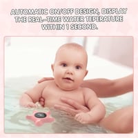 Digitális babafürdő hőmérő biztonsági riasztással - BIGKEYEOY 7