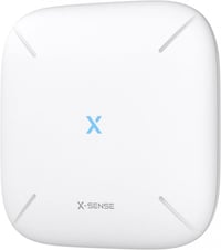 X-Sense SBS50 Okosotthon Központi Egység - Kompakt Fehér Dizájn, 2.4GHz Wi-Fi, 2in1 Némító/Párosító Gomb, 100dB Riasztás, 50 Eszköz Kezelése 1