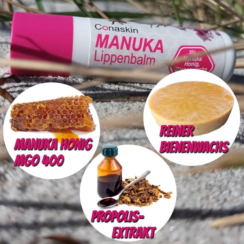 Conaskin Manuka Mézes Ajakbalzsam (MGO400) - Intenzív Védelem Herpesz Ellen