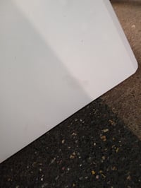 Masă de grădină pliabilă Relaxdays, 75x220x68 cm, albă, plastic și oțel — urme de uzură, pete și o mică îndoitură (stare: vezi a 2-a imagine) 3