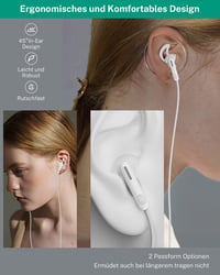 USB C Fülhallgató Samsung Galaxy S24 S23 Ultra A35 S25 iPhone 15 16 Pro Pixel 8 Xiaomi 14 Készülékekhez - HiFi Sztereó Vezetékes In-Ear Head 4