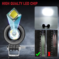 Dinfu 2 Inch LED Motorkerékpár Kiegészítő Fényszóró - 12-24V IP68 Vízálló Spotlámpa ATV UTV Dirt Bike Terepjáró Csónak Pickup Járművekhez 4