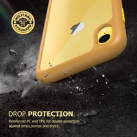 iPhone XR Okkersárga Átlátszó Ultravékony Ütésálló Szilikon Védőtok 3