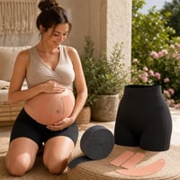 Set za trudnice: 9m elastična traka + tajice visokog struka + 4x kineziološka traka 1