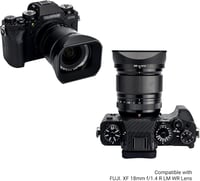 Fujifilm XF18mm F1.4 objektívhez JJC fém napellenző lencsevédővel 4