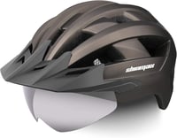 Shinmax LED-es MTB sisak levehető szemüveggel, 57-62 cm 1