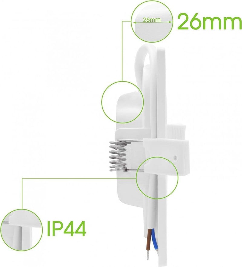 Philips szabályozható LED süllyesztett spotlámpa, 6W, IP44, fehér