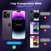 iPhone 14 Pro Max Betekintésvédő Fólia - BERMIEU Prémium Adatvédelem 2