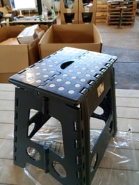 Skladacia plastová stolička Zeller Present 13037 antracitová, certifikovaná TÜV, nosnosť 150 kg, 38,5x31,5x39 cm 3