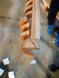 vidaXL Tíkfa Faragott Pad Barna 127,5x52x80 cm Masszív Teak Kerti Kispad Ülőpad Tornác — mindkét karfa törött (állapot: lásd a 2. képet) 4