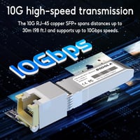 SODOLA 10GBase-T RJ45 SFP+ Modul - 30m Hatótávolságú Réz Ethernet Transceiver 3