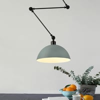 YNDD Vintage Mennyezeti Függőlámpa - Állítható Magasságú Fém Csillár E27 Foglalattal, Elforgatható Karral, Konyha, Étkező, Nappali Világítás 4