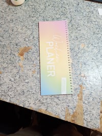 Calendar de birou săptămânal Häfft Trendstuff Rainbow, nedatat, orizontal — defect, funcționează parțial: ruptură pe partea din spate (stare: vezi imaginea 2) 3