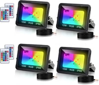 Tubiaz 20W RGB LED reflektor szett, távirányítós, vízálló, kültéri, 4 darabos 1