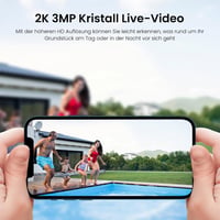 Wansview 2K WiFi Kültéri Biztonsági Kamera - Adatvédelmi Zónával, Kétirányú Hanggal, SD Kártyahely (Fehér) 2