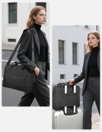 GAOCHY 15-16,3" Laptop Táska - Vízlepergető Üzleti Aktatáska MacBook Pro 16, Air 15 M4, Aspire, Vivobook Laptopokhoz, Fekete 7