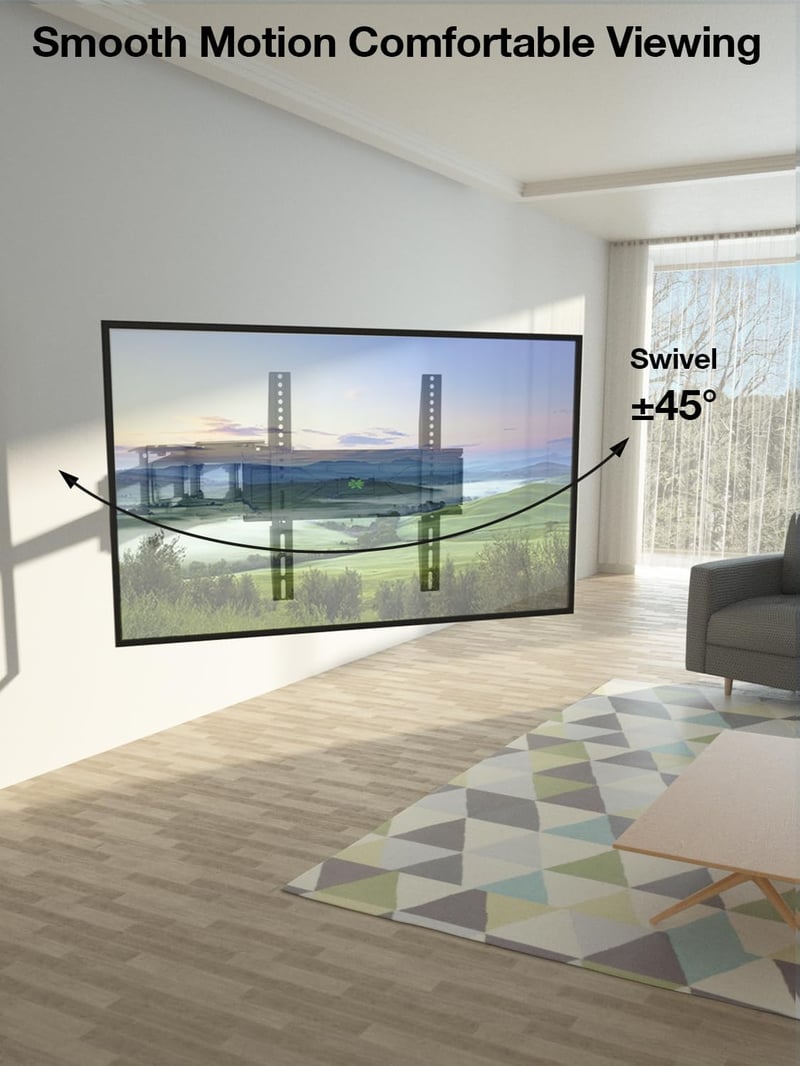 USX-MOUNT dönthető, forgatható TV fali tartó 32-70" LED, OLED, plazma TV-hez, 50kg-ig