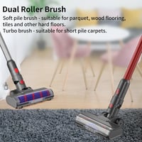 Dyson V7-V15 porszívókhoz LED-es padlókefe, puha sörtékkel - Univerzális tartozék 3