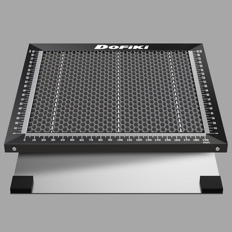 Dofiki Acél Méhsejt Munkaasztal 235x235mm - Ender 3 V2/Pro 3D Nyomtatókhoz - Lézer Gravírozó Alaplap Mágnesezhető Felülettel és 10 Rögzítőtű