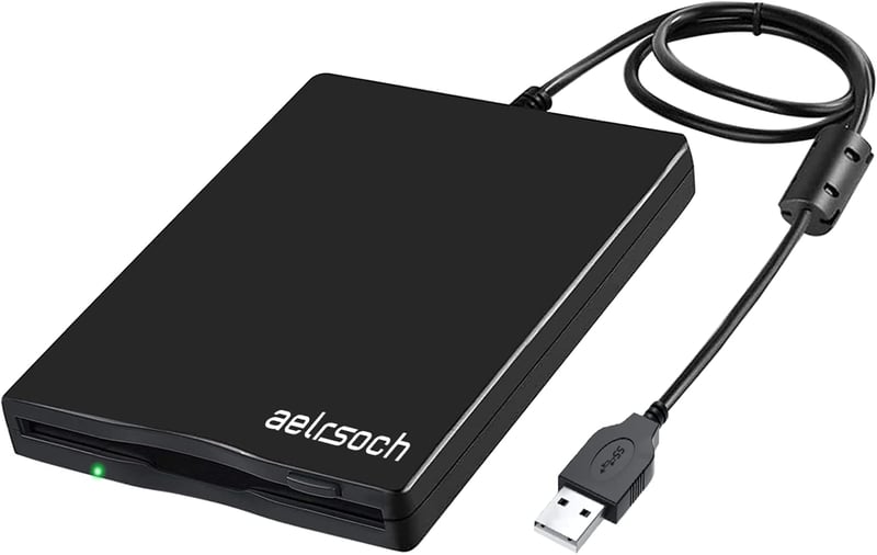 USB-s külső floppy meghajtó 3,5" 1,44 MB Windows kompatibilis
