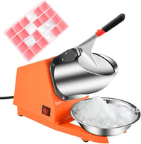 Tosucs 300W Professzionális Jégdaráló Dupla Adagolóval - Automata Kikapcsolás, Rozsdamentes Acél Tál, 143lb/óra Kapacitás Bároknak, Éttermek 1