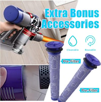 Dyson V6 6000mAh pótakkumulátor + 2 szűrő - Kompatibilis DC58-74, SV03-09 modellekhez 3
