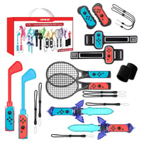 BootyBay 12 az 1-ben Nintendo Switch Sport Kiegészítő Készlet - Családi Játékcsomag Tennis, Golf és Kard Tartozékokkal Switch és OLED Konzol 1