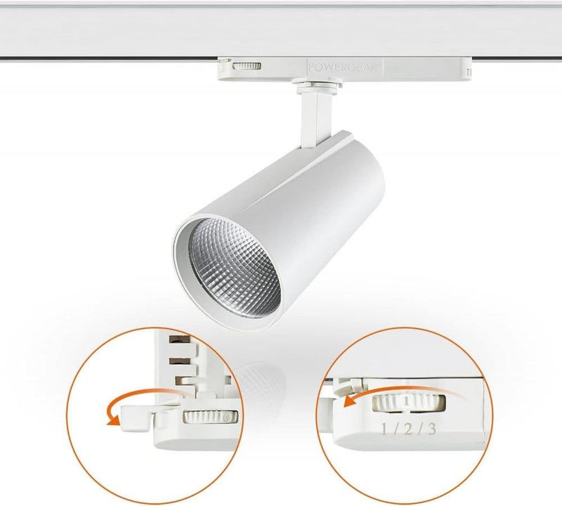 LED spotlámpa 30 W-os sínes spotlámpa 3 fázisú áramsínekhez 2800 lm Meleg fehér 3000 K