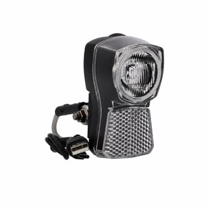 Fischer LED prednje svjetlo za bicikl, 45 luksa, USB punjenje — neispravno, za dijelove: ne radi (stanje: vidi 2. sliku)