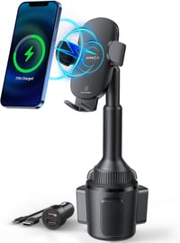 Apps2Car Autós Telefontartó 15W Gyors Vezeték Nélküli Töltővel - Pohártartóba Helyezhető Qi Töltő iPhone, Samsung, Huawei Készülékekhez

AI: 1