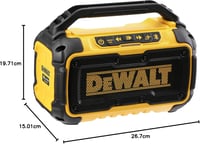 DeWalt DCR011 Bluetooth Hangszóró - Vezeték Nélküli Zenelejátszás Hordozható Kivitel, Akkumulátor Nélkül 9
