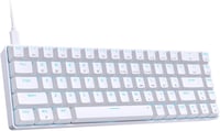 Dierya T68se Mechanikus Gamer Billentyűzet, 68 Gombos Kompakt Kialakítás, Lineáris Piros Kapcsolók, 19 Háttérvilágítási Mód, USB-C, Windows  8