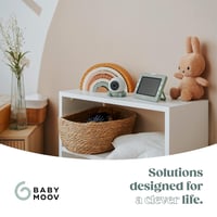 Babymoov YOO GO PLUS Bébiőr Kamerával - 5 Colos Képernyő, 10 Órás Akkumulátor, Éjjellátó Funkció, Alvástechnológia, Zöld 7