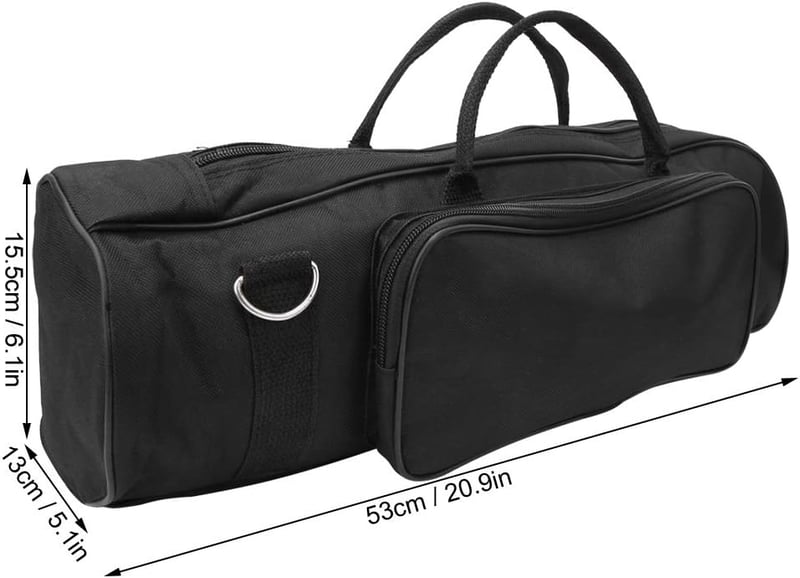 Könnyű nylon trombitatáska, puha béléssel - Ergonomikus koncerttok zenekedvelőknek