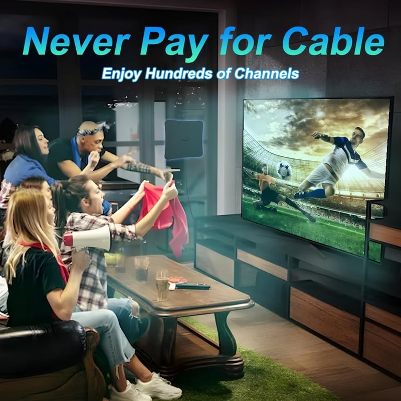 FxindX 280 mérföldes hatótávolságú digitális beltéri TV antenna 4K és 1080p adásokhoz