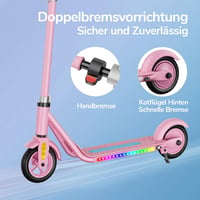 Escroll elektromos roller gyerekeknek 6+ - LED, Bluetooth, állítható magasság 4
