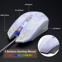 CROSS ZEBRA Gamer Szett - Szivárvány Háttérvilágítású Billentyűzet, 2400DPI Egér, 7.1 Surround Fejhallgató és Egérpad - PS4/Xbox  5