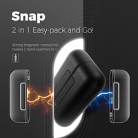 OCOOPA Elektromos Kézmelengetők, 10000 mAh Mágneses Páros, 4 Fűtési Mód, Gyors Melegedés, USB Powerbank Funkció, Újratölthető, Kültéri Téli  2