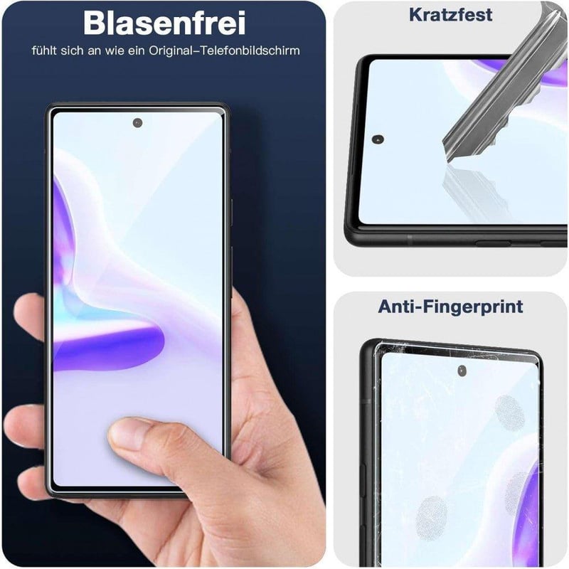 Google Pixel 6A edzett üveg védőfólia, 2 db, ujjlenyomatmentes
