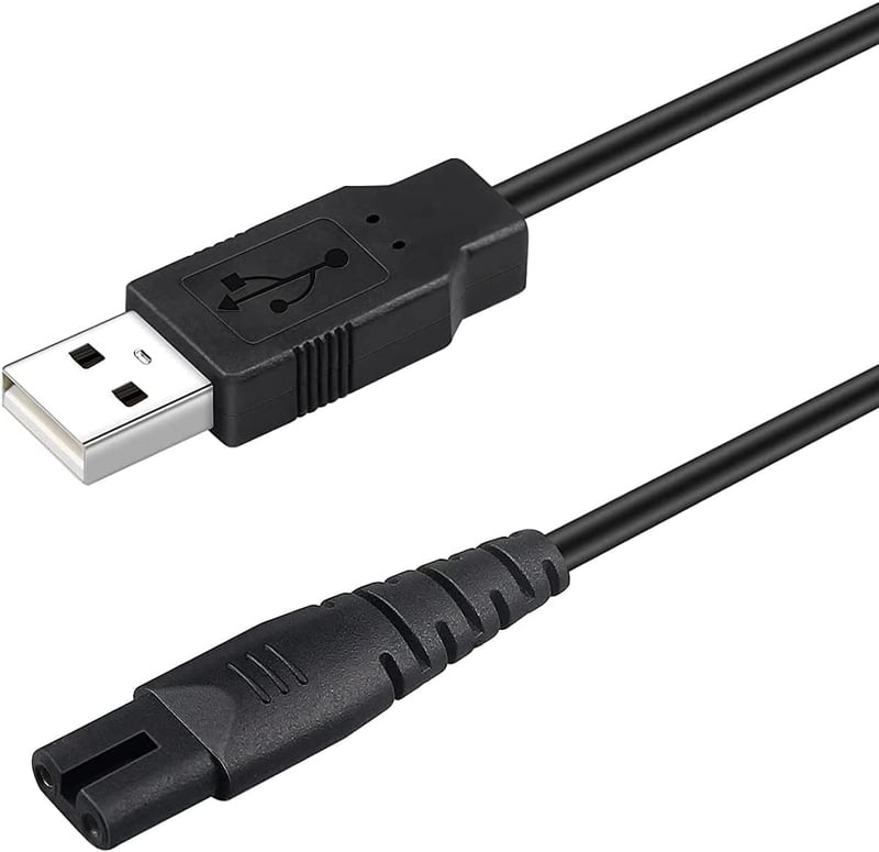 PDEEY USB Töltőkábel Pecham/Nicwell/Insmart Szájzuhanyhoz - Vízfogsely Töltő Alkatrész, Fehér Cserevezeték Kompatibilis Modellekhez
