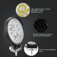 Kerek LED Offroad Munkalámpa 36W - 2db Vízálló Spotlámpa 2